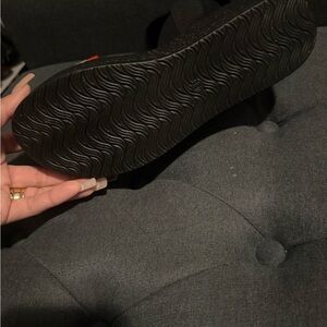 Black Textured Sole Sandals